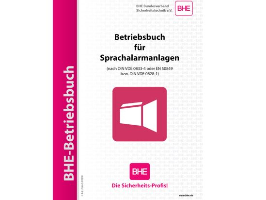 BHE-Betriebsbuch Sprachalarmanlagen (10er Pack)